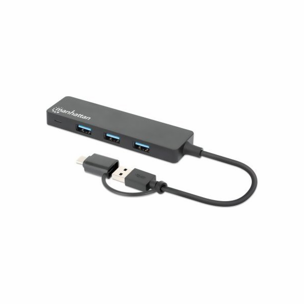 USB HUB Manhattan MANHATTAN 4portový USB 3.0 Type-C / Typ...