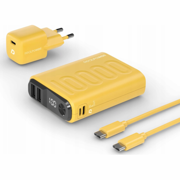 Powerbanka Realpower RealPower Powerbanka PB-10000 Set ge...