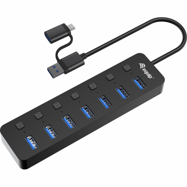 USB HUB Equip Equip USB-Hub 7-Port 3.2 ->7x3.2 5Gbps m.Ne...