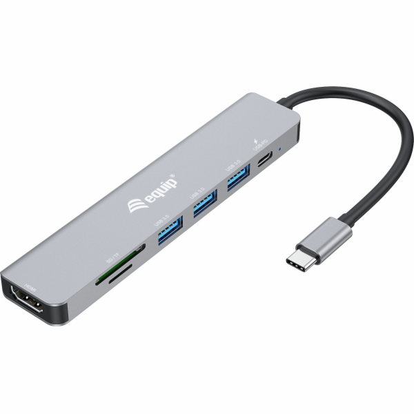 USB HUB Equip Equip Dock USB-C->HDMI, 3x USB3.0, 100W PD,...