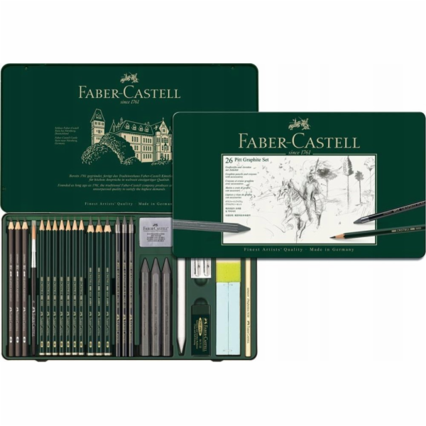Faber-Castell FABER-CASTELL Sada Pitt Graphite groß Metal...