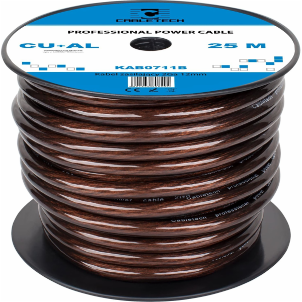 Kabel do auta Cabletech 2Ga OD12mm CU+AL