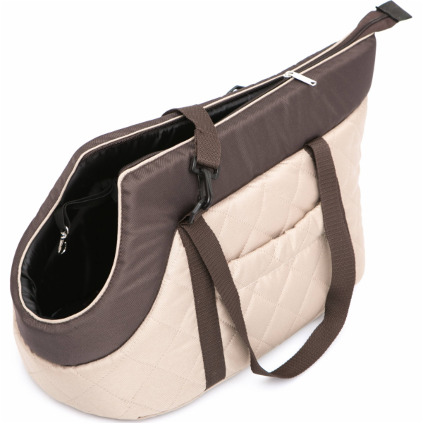 Hobbydog R3 BÉŽOVÁ TAŠKA S HNĚDÝM ŠÁTEM (NUBUCK)