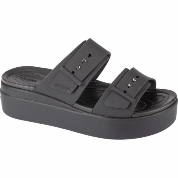 Crocs Crocs Brooklyn sandál na nízkém klínu 207431-001 Če...