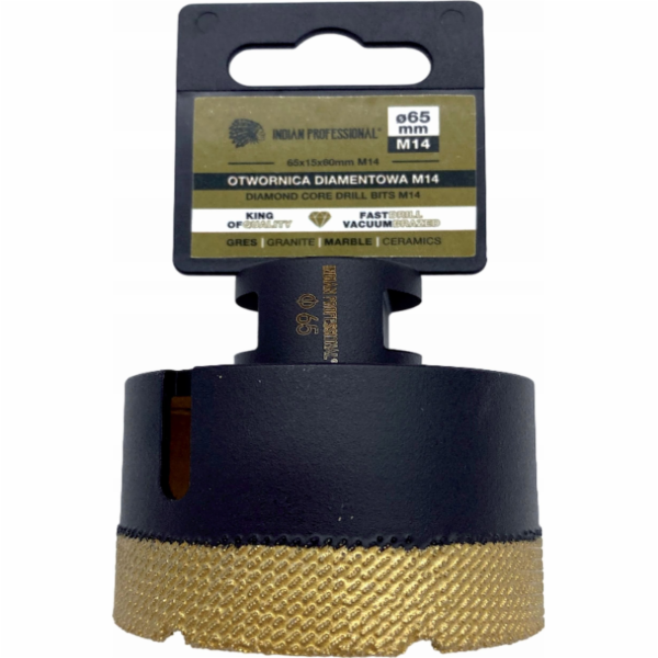 INDICKÁ PROFESIONÁLNÍ DIAMANTOVÁ KORUNKA M14 65mm SUCHÉ V...