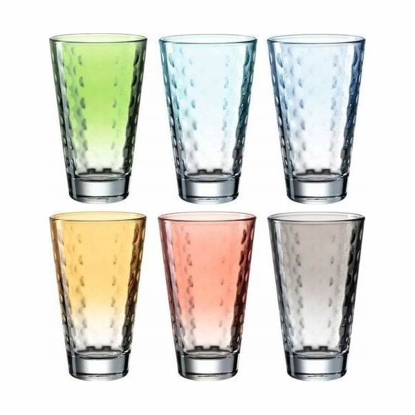 Leonardo Leonardo - Sada 6ks pastelových sklenic 300ml Opitc