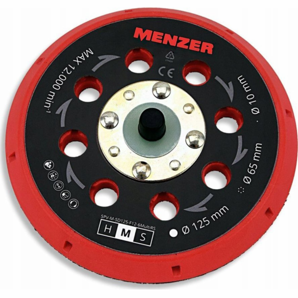 Menzer 125mm Víceotvorový brusný kotouč Menzer pro ETS - ...
