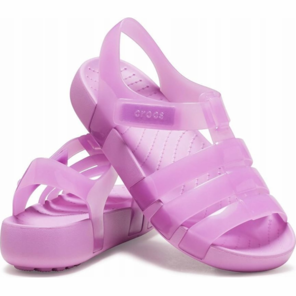 Crocs Crocs Isabella Jelly Dětské sandály 209837-6WQ Růžo...