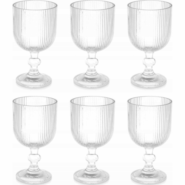 Sklenice na vodu Vivalto Striped, 370 ml, 6 kusů