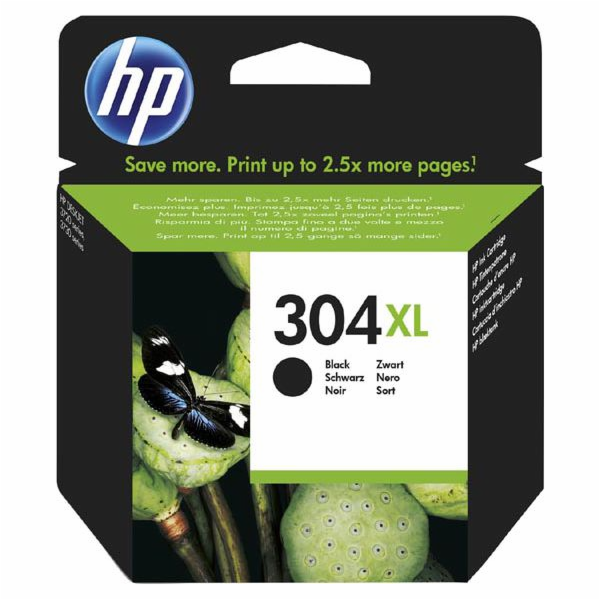 Originální inkoustová kazeta HP 304XL, černá (N9K08AE#301)