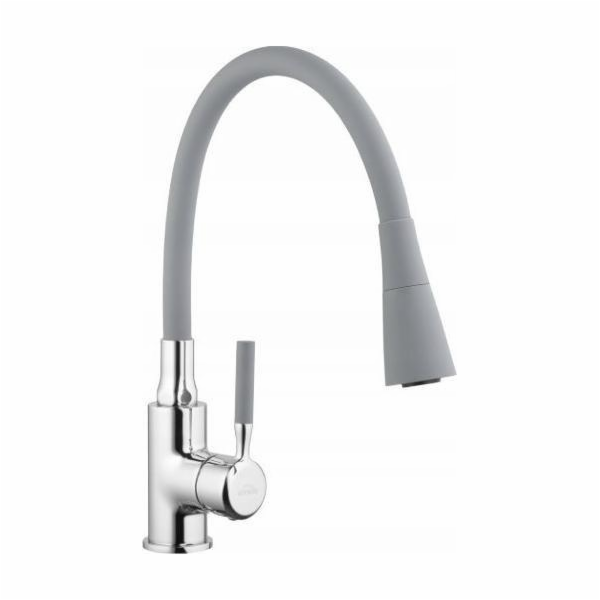 Kuchyňská baterie Invena Pogo, stojatá, šedá (H/BZ-80-L05)