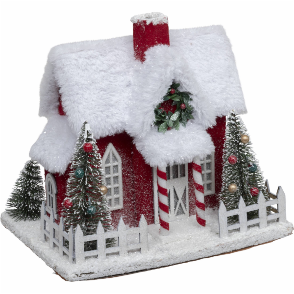 Vánoční dekorace Atmosphera Santa s House, 24 x 18,5 cm