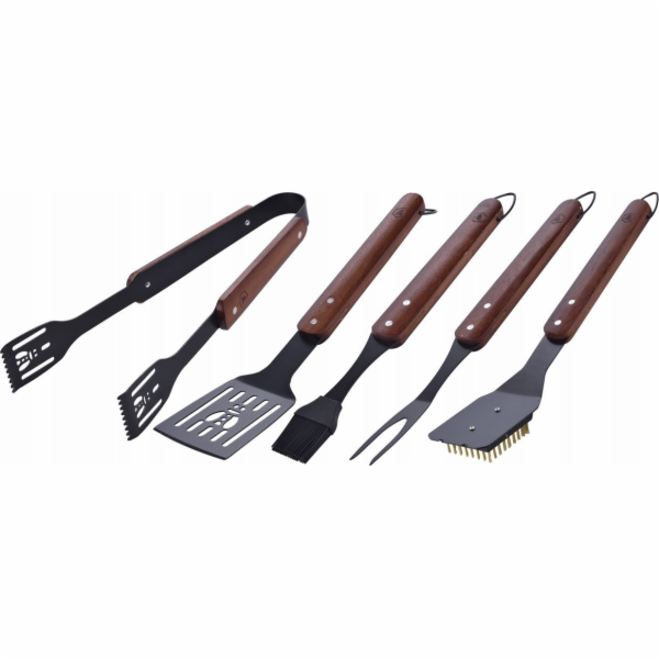 Laguiole Tradition Laguiole BBQ-Set Gummibaumholz 5 tlg.