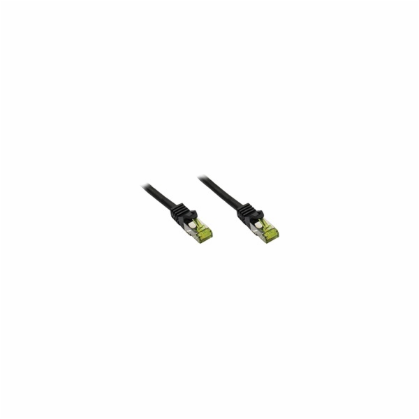 Dobré připojení CAT 6 Patchcord Black 3M (8070-030S)