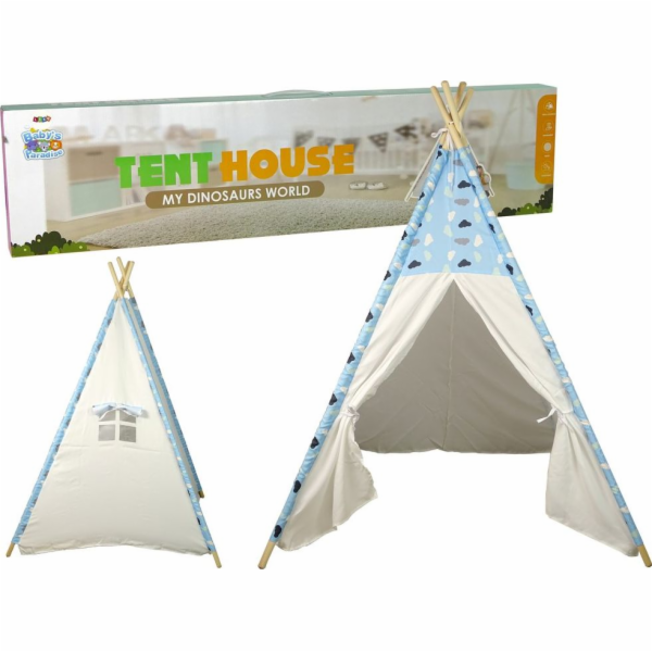 Dětský stan LeanToys Tipi Indian Clouds Waterproof Garden