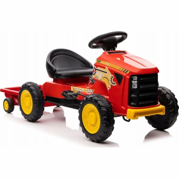 Štíhlý šlapací traktor G206 červený