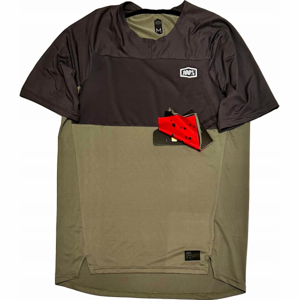 100% Pánské tričko 100% CELIUM Jersey krátký rukáv Army v...