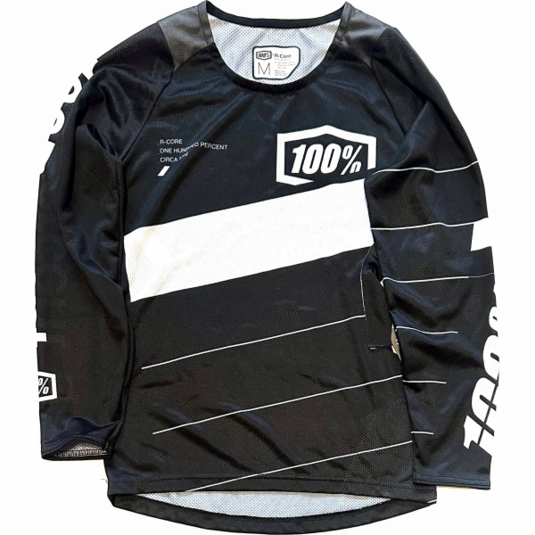 100% 100% R-CORE Jersey junior dlouhý rukáv Černá vel. M ...