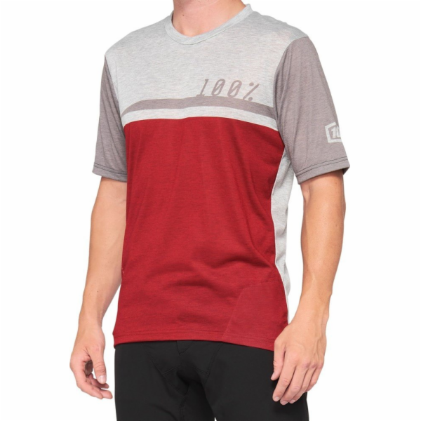 100% Pánské tričko 100% AIRMATIC Jersey krátký rukáv třeš...