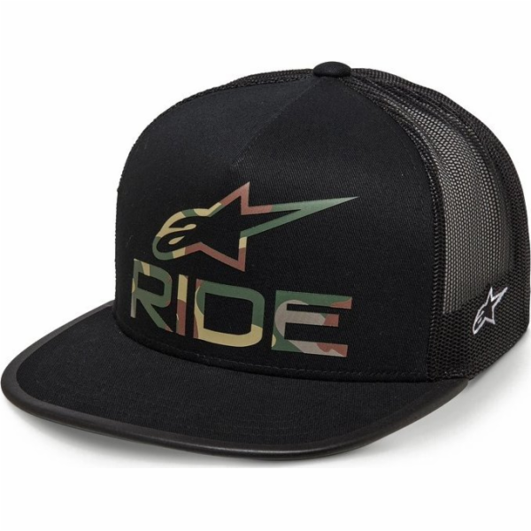 Alpinestars ALPINESTARS RIDE 2.0 CAMO TRUCKER HAT, Black ...