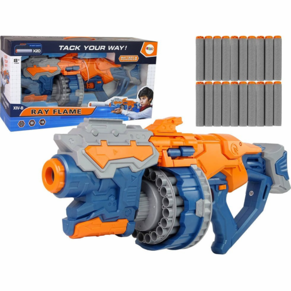 LeanToys Giant Foam Dart Gun Rotary Magazine 55 cm