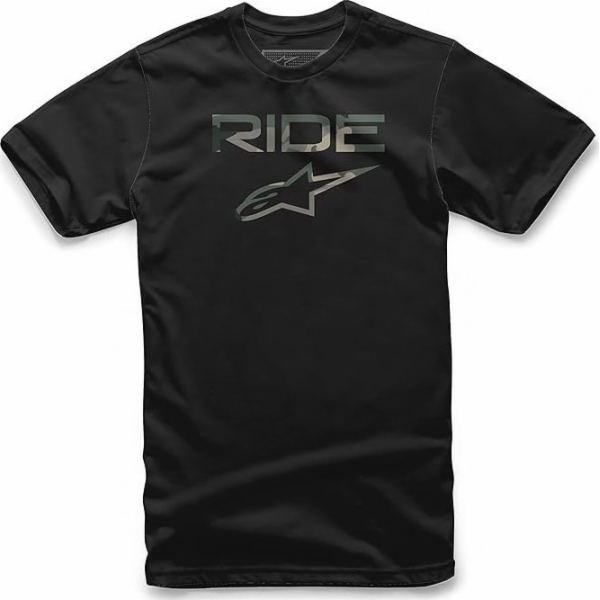 Tričko Alpinestars ALPINESTARS RIDE 2.0 CAMO TEE, černé V...