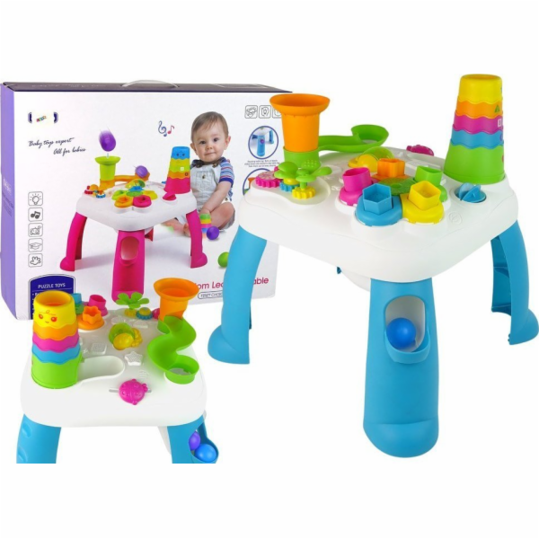 LeanToys Interaktivní výukový stolek Řadič Slide Koule modrá