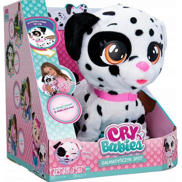 Epee Interaktivní maskot Cry Babies, dalmatský pes Spot