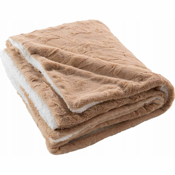 Design interiéru Plyšová deka z umělé kožešiny, SAND