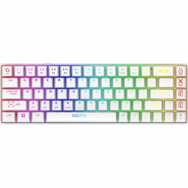 Klávesnice AQIRYS Mira White Outemu Red (AQI-GA-KB-7)