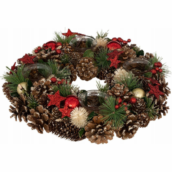Atmosphera adventní věnec, svícen na 4 svíčky, O 34 cm