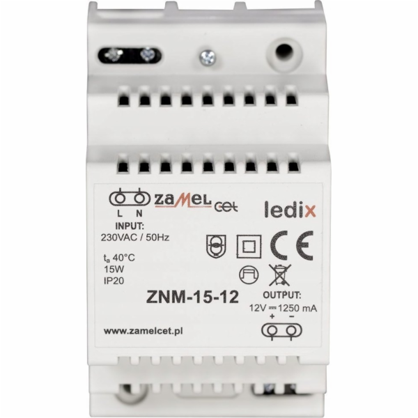 Zdroj Zamel Zamel Ledix LDX10000020 15W bílý
