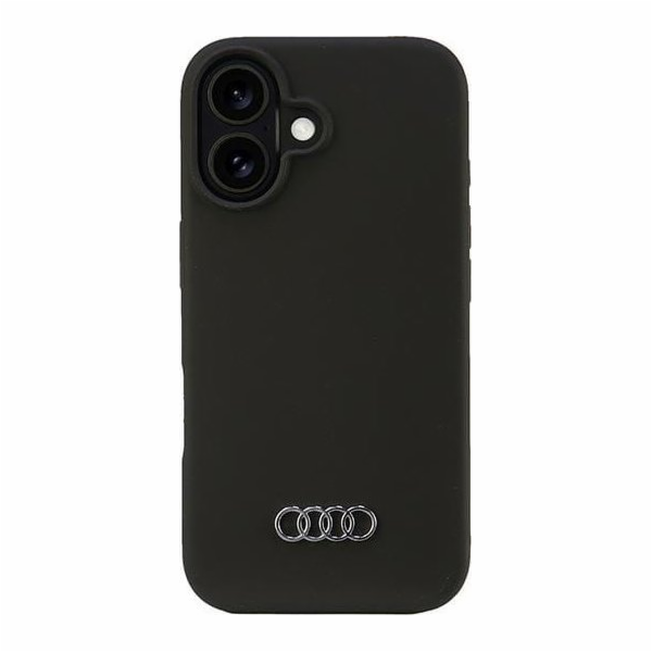 Silikonový kryt Audi Audi iPhone 16 6.1 černý/černý pevný...