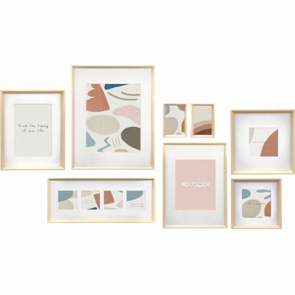 Giftdecor Frame Fotorámečky na fototapetu, 8 rámečků různ...