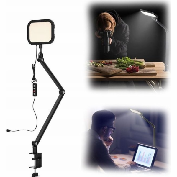 Apexel Studio Lamp Led Stolní Stolní Osvětlení Lampa + Sv...