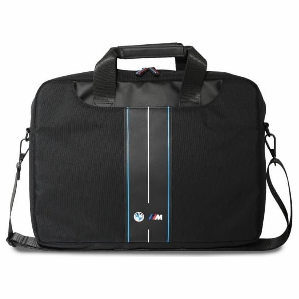 BMW taška BMW BMCB15COMPVSKL Bag 16 Black Nylon Blue Stripe