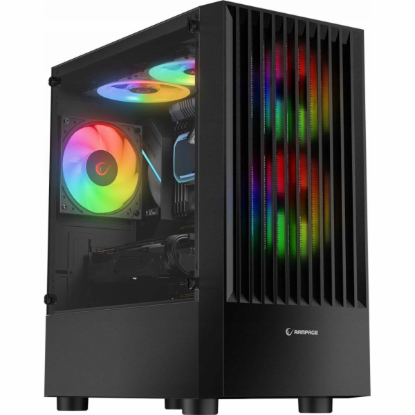 Rampage Lyra Mesh RGB pouzdro černé