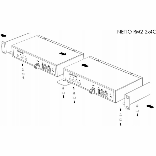 Netio KT NETIO RackMount RM2 2x4C