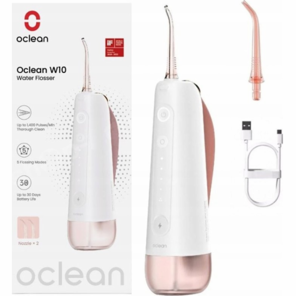 Oclean Irrigator Oclean Irrigator W10 růžová 2 trysky