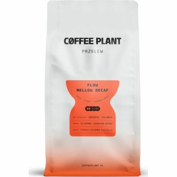 Coffee Plant FLOW Mellow Bezkofeinová zrnková káva 800 g