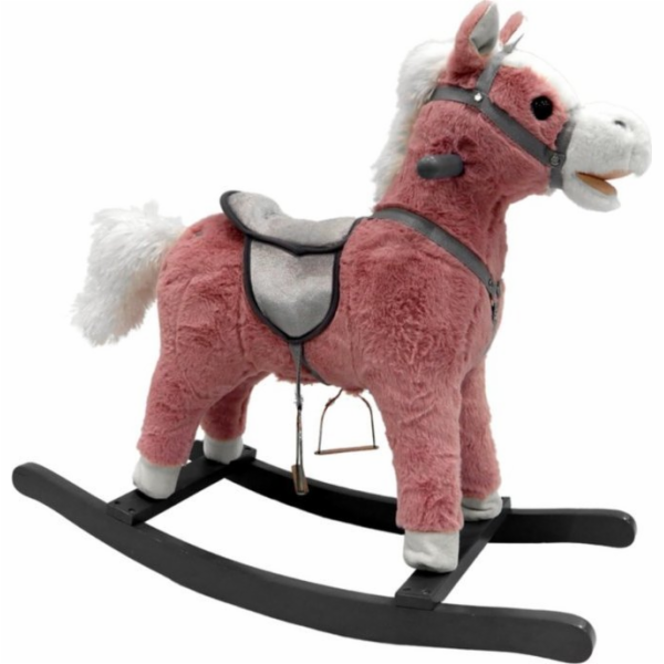 Houpací kůň LeanToys 74 cm Sounds Pink