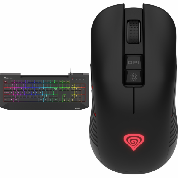 Klávesnice Genesis Lith 400 RGB X-Scissors (NKG-1419) + m...