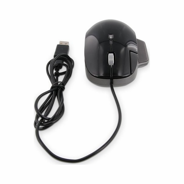 Myš LMP LMP Elite Pro USB-C/USB-A černá/vesmírně šedá