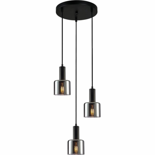 Italux Závěsná lampa SANTIA PND-65342-3A-BK+SG Italux