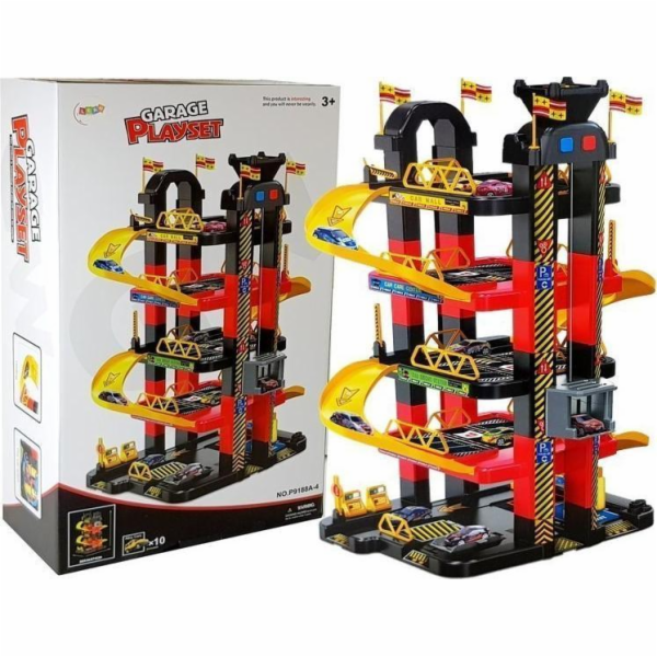LeanToys Garáž 5-úrovňové parkování Bateriový výtah pro 1...