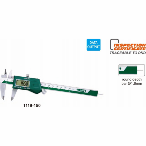 Velikost CALIPER 150 DIGITS 6 3V/RD1.6 ROLLER