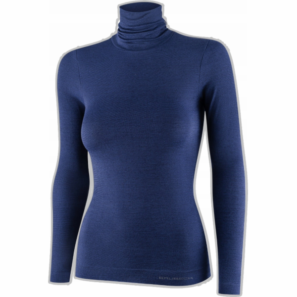 Brubeck LS1627W Dámský rolák COMFORT MERINO tmavě modrá S