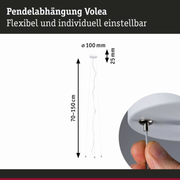 Paulmann Nastavitelný závěs pro svítidla VOLEA 230V bílá ...