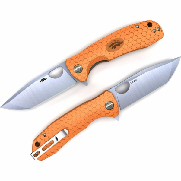 Honey Badger Honey Badger Tanto 14C28N Nůž Medium Orange