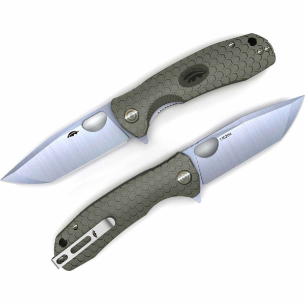 Honey Badger Honey Badger Tanto 14C28N Medium Green nůž